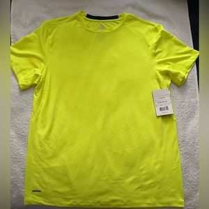 Men’s Starter Fitted Performance Shirt, Size XL, Neon Green, New With Tags